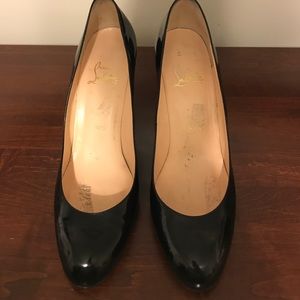 Christian Louboutin Ron Ron Zeppa Black Wedge 41